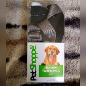 Pet Shoppe Black M/L Adjustable Dog Harness